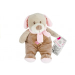 Medvedík s ružovým šálom - hnedý